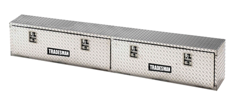 Tradesman Aluminum Top Mount L-Wing Box (72in.) - Brite Tradesman Aluminum Top Mount L-Wing Box (72in.) - Brite