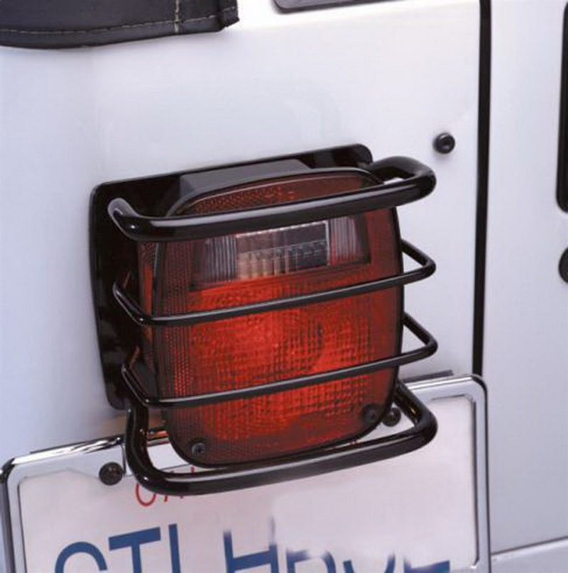 Rampage 1976-1983 Jeep CJ5 Taillight Euroguards - Black Rampage 1976-1983 Jeep CJ5 Taillight Euroguards - Black