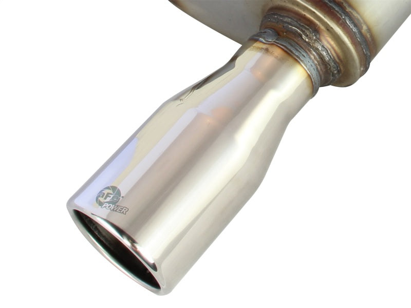 aFe Axle-Back Exhaust 2.5in 409SS w/Polished Tip 05-09 Ford Mustang V6 4.0L aFe Axle-Back Exhaust 2.5in 409SS w/Polished Tip 05-09 Ford Mustang V6 4.0L