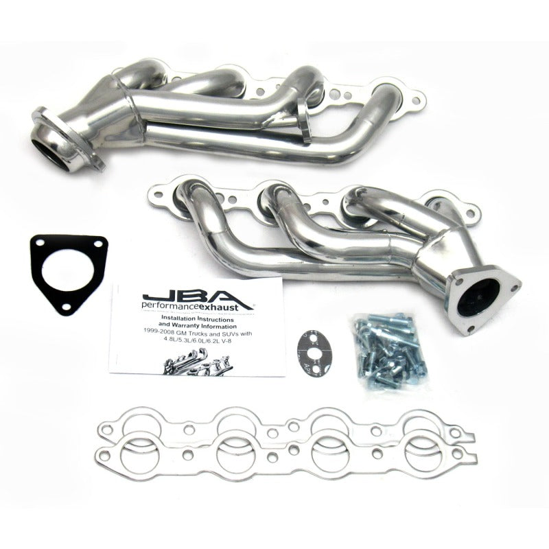 JBA 99-01 GM Truck 4.8L/5.3L LS w/o A.I.R. w/EGR 1-5/8in Primary Silver Ctd Cat4Ward Header JBA 99-01 GM Truck 4.8L/5.3L LS w/o A.I.R. w/EGR 1-5/8in Primary Silver Ctd Cat4Ward Header