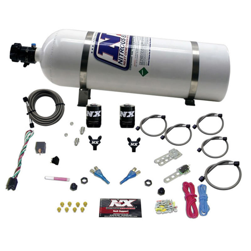 Nitrous Express GM EFI Dual Nozzle Nitrous Kit (100-300HP) w/15lb Bottle Nitrous Express GM EFI Dual Nozzle Nitrous Kit (100-300HP) w/15lb Bottle