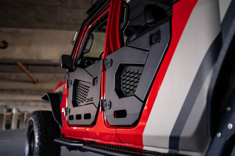 DV8 Offroad 18-22 Jeep Wrangler JL/JT Spec Series Half Doors - Rear Set DV8 Offroad 18-22 Jeep Wrangler JL/JT Spec Series Half Doors - Rear Set