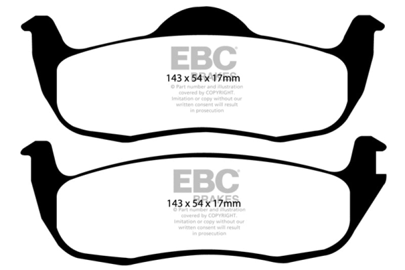 EBC 05-10 Jeep Commander 3.7 Greenstuff Rear Brake Pads EBC 05-10 Jeep Commander 3.7 Greenstuff Rear Brake Pads