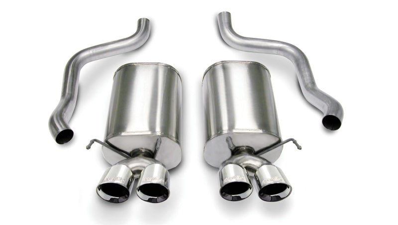 Corsa 2005-2007 Chevrolet Corvette C6 6.0L V8 Polished Sport Axle-Back Exhaust Corsa 2005-2007 Chevrolet Corvette C6 6.0L V8 Polished Sport Axle-Back Exhaust