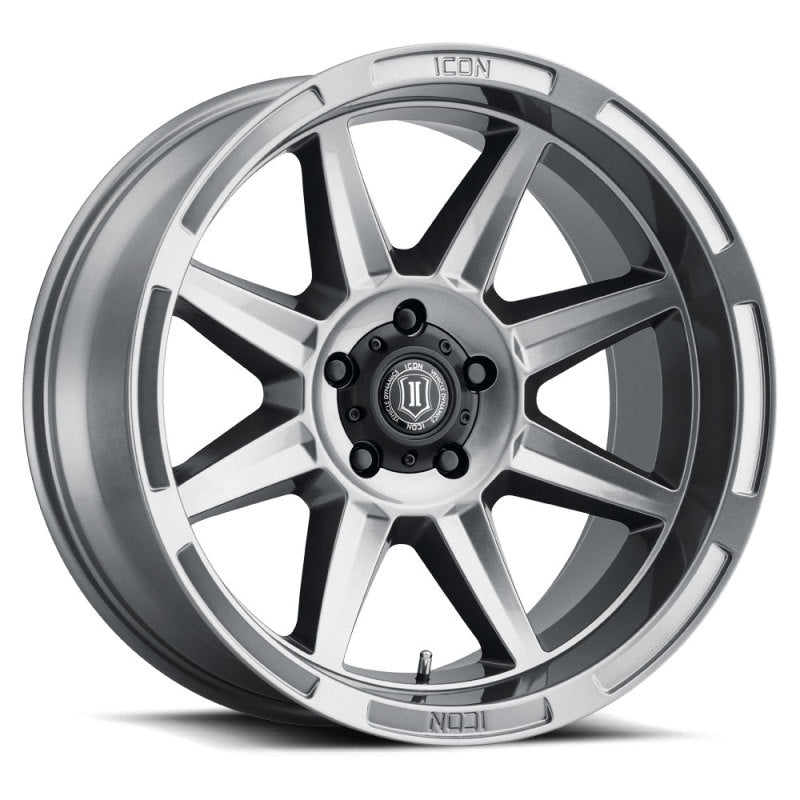 ICON Bandit 20x10 5x5 -24mm 4.5in BS 71.50mm Bore Gun Metal Wheel ICON Bandit 20x10 5x5 -24mm 4.5in BS 71.50mm Bore Gun Metal Wheel