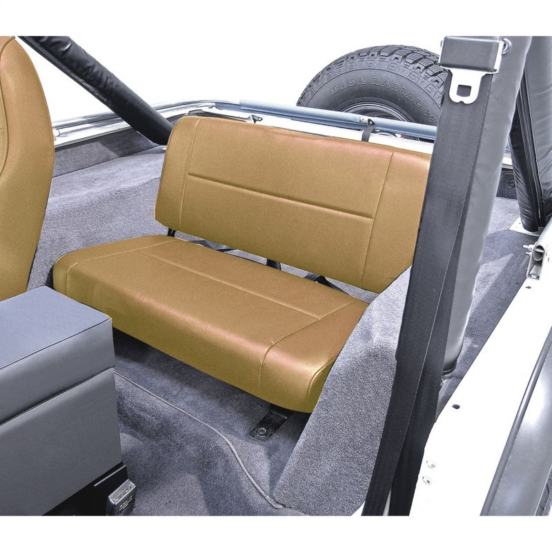Rugged Ridge Fixed Rear Seat Tan 55-95 Jeep CJ / Jeep Wrangler Rugged Ridge Fixed Rear Seat Tan 55-95 Jeep CJ / Jeep Wrangler