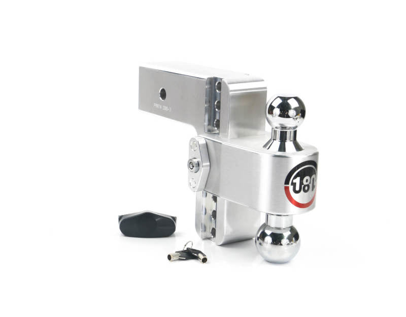Weigh Safe 180 Hitch 6in Drop Hitch & 3in Shank (10K/21K GTWR) - Aluminum Weigh Safe 180 Hitch 6in Drop Hitch & 3in Shank (10K/21K GTWR) - Aluminum