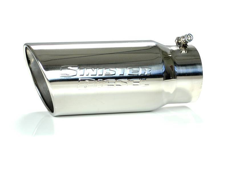 Sinister Diesel Universal Polished 304 Stainless Steel Exhaust Tip (5in to 6in) Sinister Diesel Universal Polished 304 Stainless Steel Exhaust Tip (5in to 6in)