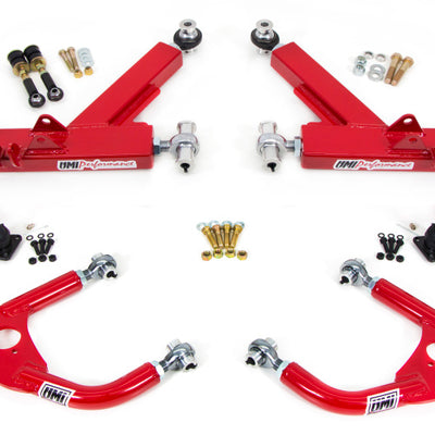 UMI Performance 93-02 GM F-Body A-Arm Kit Double Shear Mount Boxed Lower + Adj Upper