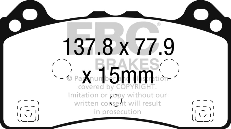EBC 2016-2017 Ford Focus RS Front Greenstuff Brake Pads EBC 2016-2017 Ford Focus RS Front Greenstuff Brake Pads