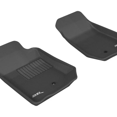 3D MAXpider 2007-2013 Jeep Wrangler JK 2-Door/Unlimited Kagu 1st Row Floormat - Black