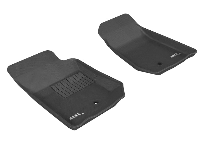 3D MAXpider 2007-2013 Jeep Wrangler JK 2-Door/Unlimited Kagu 1st Row Floormat - Black 3D MAXpider 2007-2013 Jeep Wrangler JK 2-Door/Unlimited Kagu 1st Row Floormat - Black