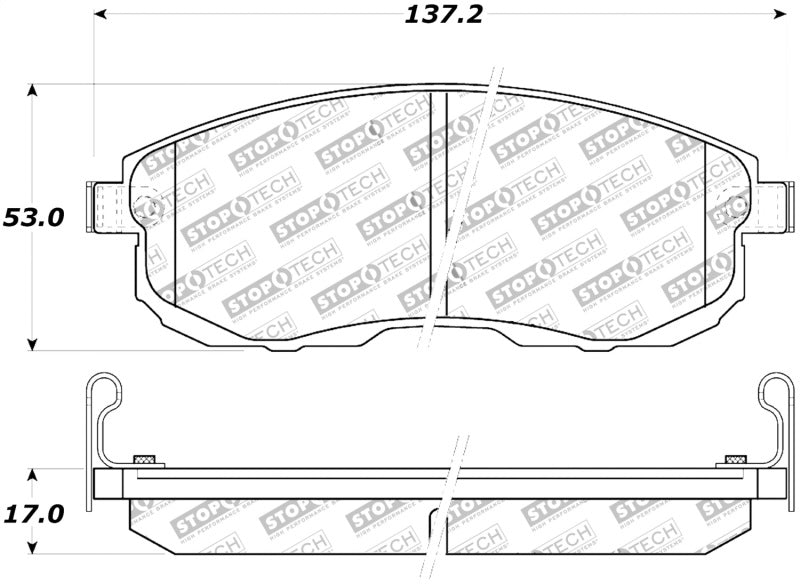 StopTech Street Touring 02-05 Infiniti G35 / 07-09 Nissan Altima/Sentra Front Brake StopTech Street Touring 02-05 Infiniti G35 / 07-09 Nissan Altima/Sentra Front Brake