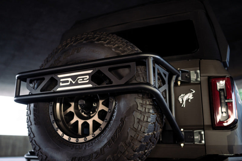 DV8 Offroad 21-23 Ford Bronco Spare Tire Guard & Accessory Mount DV8 Offroad 21-23 Ford Bronco Spare Tire Guard & Accessory Mount