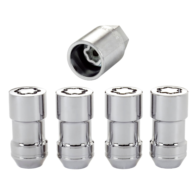 McGard Wheel Lock Nut Set - 4pk. (Cone Seat) M12X1.75 / 13/16 Hex / 1.815in. Length - Chrome McGard Wheel Lock Nut Set - 4pk. (Cone Seat) M12X1.75 / 13/16 Hex / 1.815in. Length - Chrome