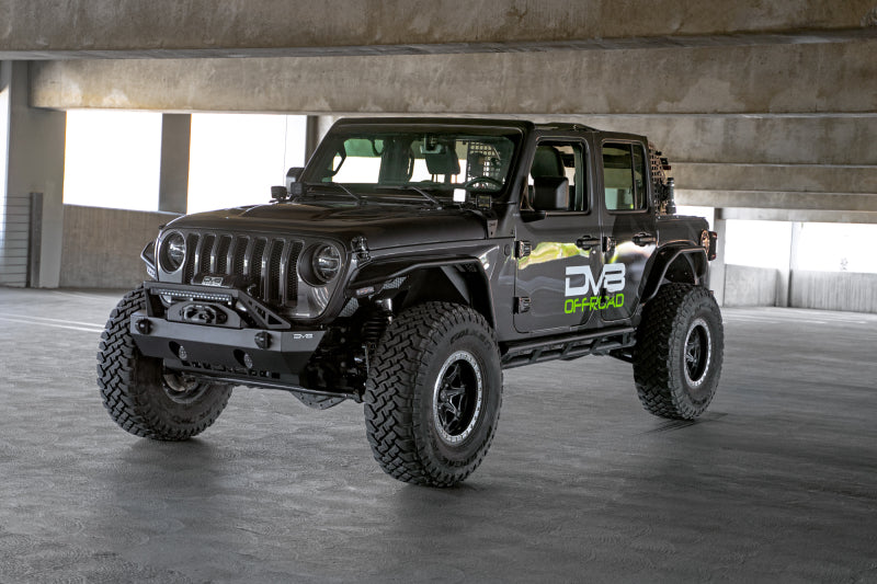 DV8 Offroad 07-23 Jeep Wrangler/Gladiator JT/JK/JL FS-25 Stubby Front Bumper w/Plated Bull Bar DV8 Offroad 07-23 Jeep Wrangler/Gladiator JT/JK/JL FS-25 Stubby Front Bumper w/Plated Bull Bar
