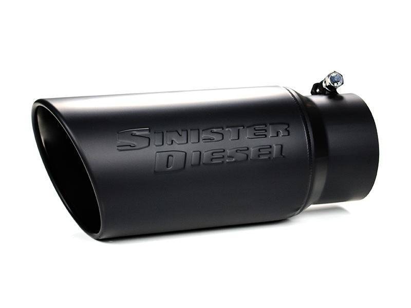 Sinister Diesel Universal Black Ceramic Coated Stainless Steel Exhaust Tip (4in to 5in) Sinister Diesel Universal Black Ceramic Coated Stainless Steel Exhaust Tip (4in to 5in)