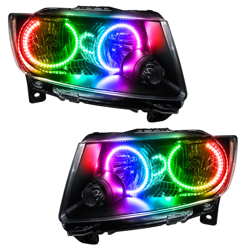 Oracle 11-13 Jeep Grand Cherokee SMD HL (Non-HID)-Chrome - ColorSHIFT w/ BC1 Controller SEE WARRANTY Oracle 11-13 Jeep Grand Cherokee SMD HL (Non-HID)-Chrome - ColorSHIFT w/ BC1 Controller SEE WARRANTY