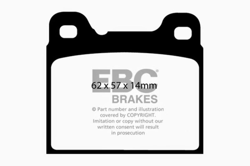 EBC 91-93 Volvo 740 2.3 (ABS) (Girling) Redstuff Rear Brake Pads EBC 91-93 Volvo 740 2.3 (ABS) (Girling) Redstuff Rear Brake Pads
