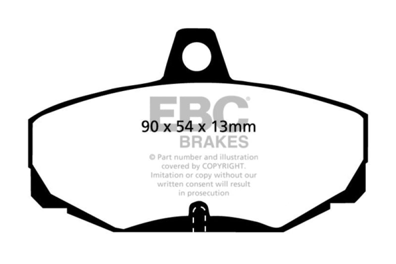 EBC 96-00 Ac Ace 5.0 Redstuff Rear Brake Pads EBC 96-00 Ac Ace 5.0 Redstuff Rear Brake Pads