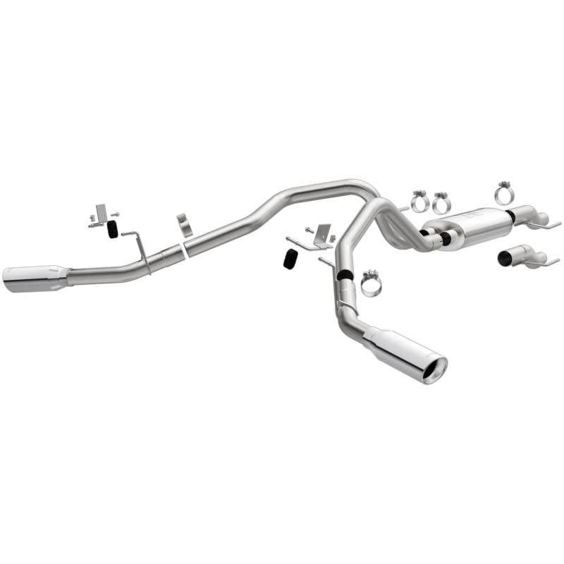 Magnaflow 15-21 Ford F-150 Street Series Cat-Back Performance Exhaust System- Dual Polished Tips Magnaflow 15-21 Ford F-150 Street Series Cat-Back Performance Exhaust System- Dual Polished Tips
