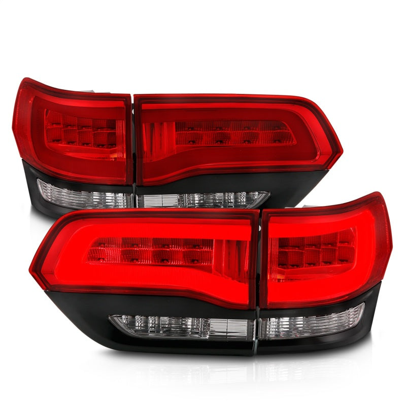 ANZO 2014-2016 Jeep Grand Cherokee LED Taillights Red/Clear ANZO 2014-2016 Jeep Grand Cherokee LED Taillights Red/Clear
