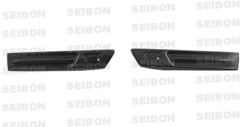 Seibon 09-10 Nissan GTR R35 Carbon Fiber Fender Duct Logos (Pair) Seibon 09-10 Nissan GTR R35 Carbon Fiber Fender Duct Logos (Pair)