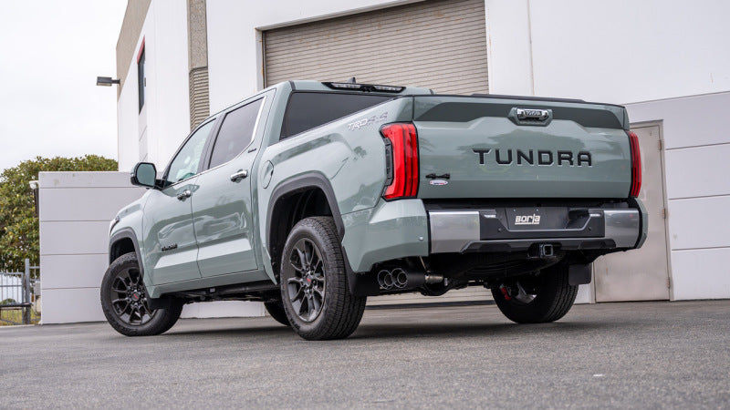Borla 22-24 Toyota Tundra 3.4L V6 (Inc. Hyb.) Ext. Cab/STD Bed/145.7in WB ATAK Cat-Back - Carbon Borla 22-24 Toyota Tundra 3.4L V6 (Inc. Hyb.) Ext. Cab/STD Bed/145.7in WB ATAK Cat-Back - Carbon