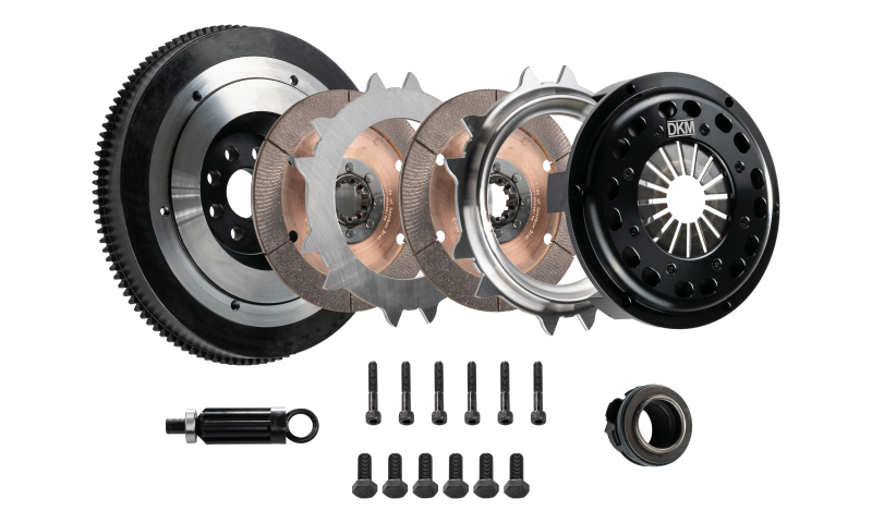 DKM Clutch 00-06 BMW M3 184mm Ceramic Twin Disc MR Clutch Kit w/Flywheel (650 ft/lbs Torque) DKM Clutch 00-06 BMW M3 184mm Ceramic Twin Disc MR Clutch Kit w/Flywheel (650 ft/lbs Torque)