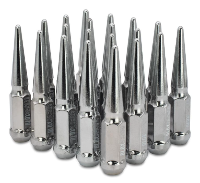 BLOX Racing Spike Forged Lug Nuts - Chrome 12 x 1.50mm - Set of 20 BLOX Racing Spike Forged Lug Nuts - Chrome 12 x 1.50mm - Set of 20