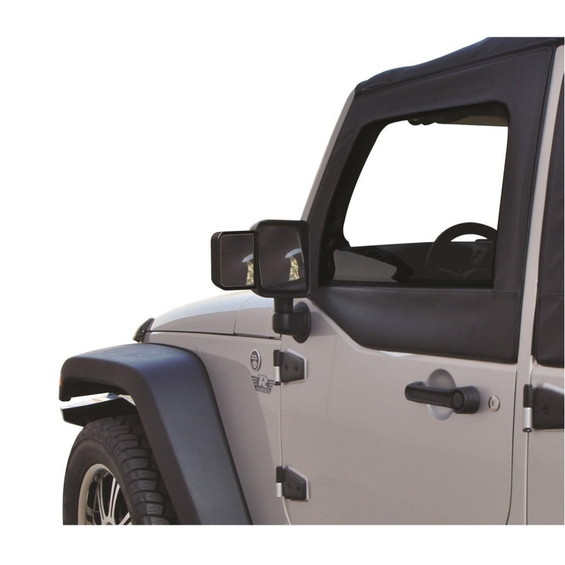 Rampage 2007-2018 Jeep Wrangler(JK) Mirror Extensions - Black Rampage 2007-2018 Jeep Wrangler(JK) Mirror Extensions - Black