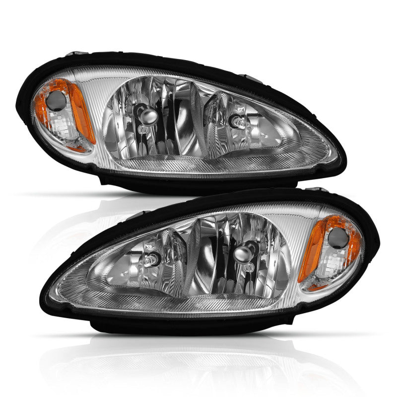 ANZO 2001-2005 Chrysler Pt Cruiser Crystal Headlight Chrome Amber (OE) ANZO 2001-2005 Chrysler Pt Cruiser Crystal Headlight Chrome Amber (OE)