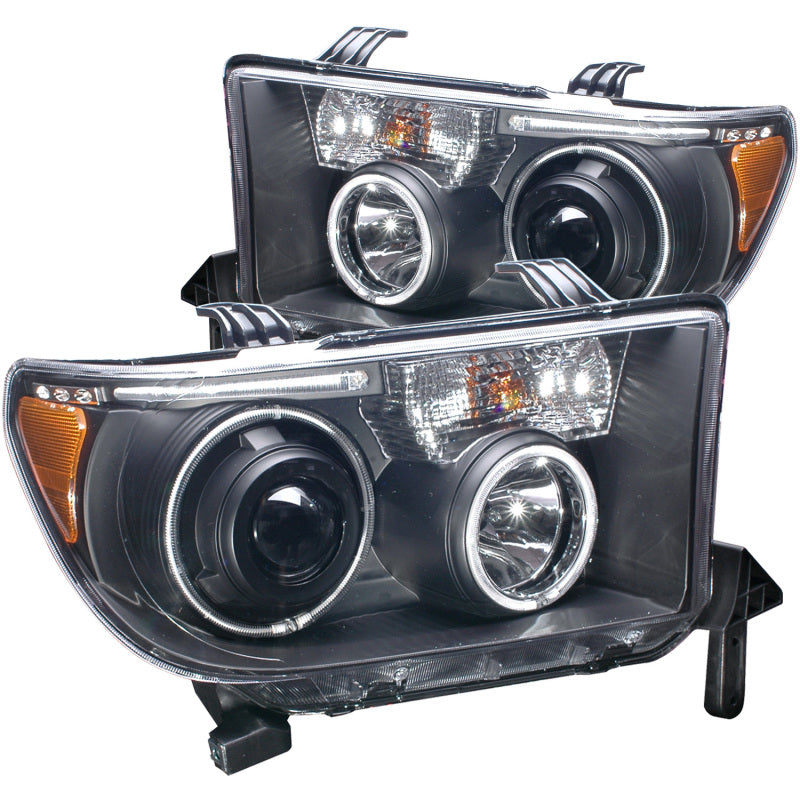 ANZO 2007-2013 Toyota Tundra Projector Headlights w/ Halo Black (CCFL) ANZO 2007-2013 Toyota Tundra Projector Headlights w/ Halo Black (CCFL)
