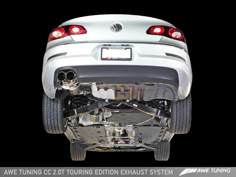 AWE Tuning VW CC 2.0T Touring Edition Performance Exhaust - Diamond Black Tips AWE Tuning VW CC 2.0T Touring Edition Performance Exhaust - Diamond Black Tips