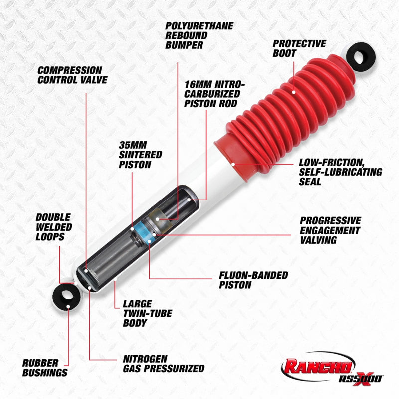 Rancho 84-95 Toyota Pickup Front RS5000X Shock Rancho 84-95 Toyota Pickup Front RS5000X Shock