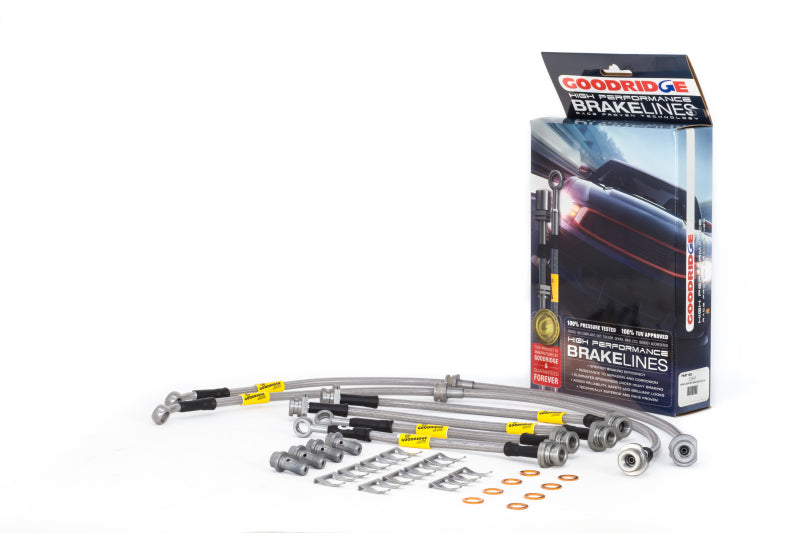 Goodridge 13-15 Nissan Sentra w/ Rear Disc Brakes SS Brake Line Kit Goodridge 13-15 Nissan Sentra w/ Rear Disc Brakes SS Brake Line Kit