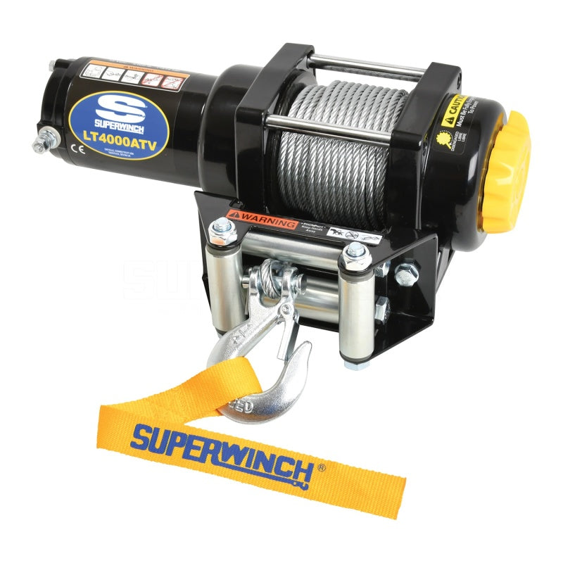 Superwinch 4000 LBS 12V DC 3/16in x 50ft Steel Rope LT4000 Winch Superwinch 4000 LBS 12V DC 3/16in x 50ft Steel Rope LT4000 Winch