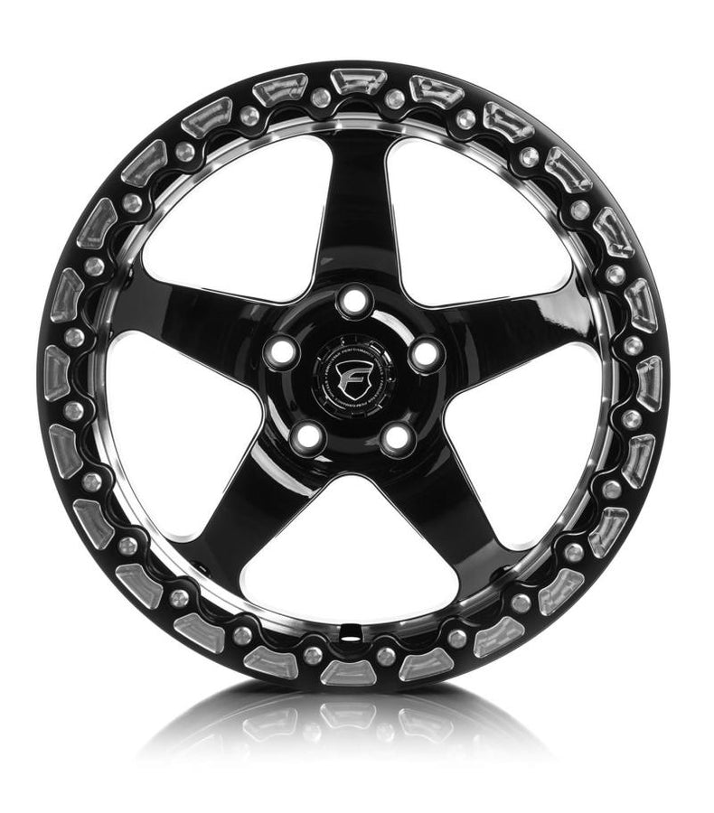 Forgestar D5 Beadlock 17x10 / 5x115 BP / ET00 / 5.5in BS Gloss Black Wheel Forgestar D5 Beadlock 17x10 / 5x115 BP / ET00 / 5.5in BS Gloss Black Wheel