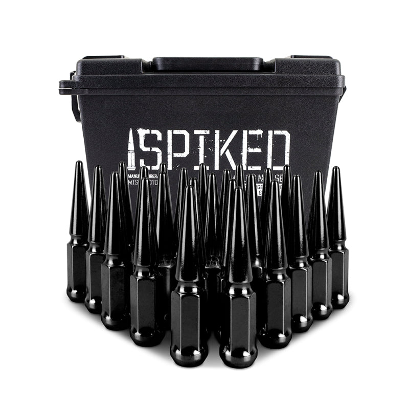 Mishimoto Mishimoto Steel Spiked Lug Nuts M14 x 1.5 24pc Set Black Mishimoto Mishimoto Steel Spiked Lug Nuts M14 x 1.5 24pc Set Black