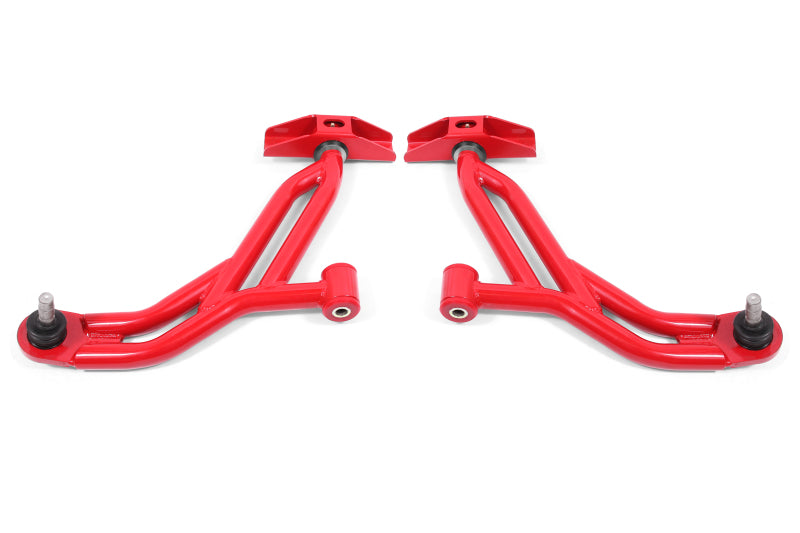 BMR Suspension 05-14 Ford Mustang Lower A-Arms - Red - Non-Adjustable BMR Suspension 05-14 Ford Mustang Lower A-Arms - Red - Non-Adjustable