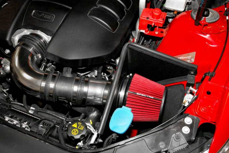 Spectre 08-09 Pontiac G8 V8-6.0/6.2L F/I Air Intake Kit - Polished w/Red Filter Spectre 08-09 Pontiac G8 V8-6.0/6.2L F/I Air Intake Kit - Polished w/Red Filter