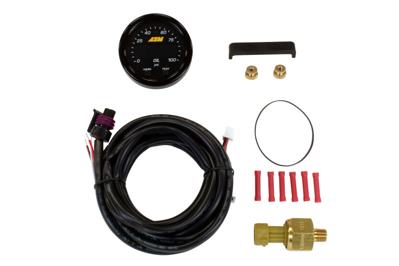AEM X-Series Pressure 0-100psi Gauge Kit AEM X-Series Pressure 0-100psi Gauge Kit