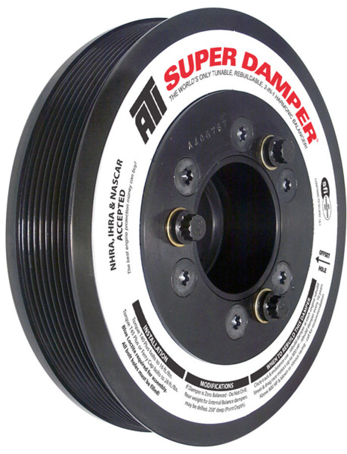 ATI Damper - 7.45in - Steel - 8 Grv - Ford 7.3 - Powerstroke - 99-03 - Ext Bal - 3 Ring - Diesel ATI Damper - 7.45in - Steel - 8 Grv - Ford 7.3 - Powerstroke - 99-03 - Ext Bal - 3 Ring - Diesel