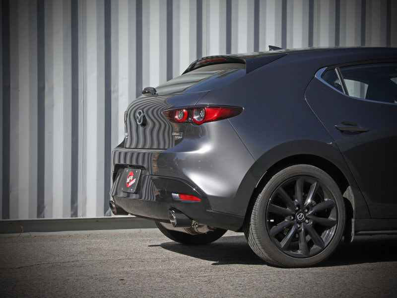 aFe 19-22 Mazda 3 L4 2.5L Takeda 3in to 2-1/2in 304 SS Axle-Back Exhaust w/ Carbon Fiber Tip aFe 19-22 Mazda 3 L4 2.5L Takeda 3in to 2-1/2in 304 SS Axle-Back Exhaust w/ Carbon Fiber Tip