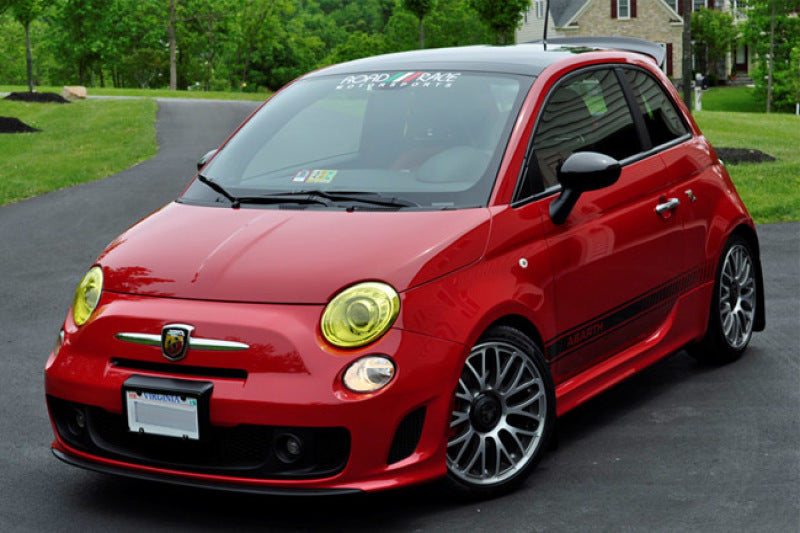 Rally Armor 12-18 Fiat 500 Red Mud Flap w/White Logo Rally Armor 12-18 Fiat 500 Red Mud Flap w/White Logo
