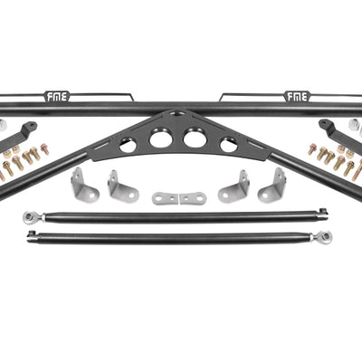 BMR 15-20 Ford Mustang Harness Bar - Black Hammertone