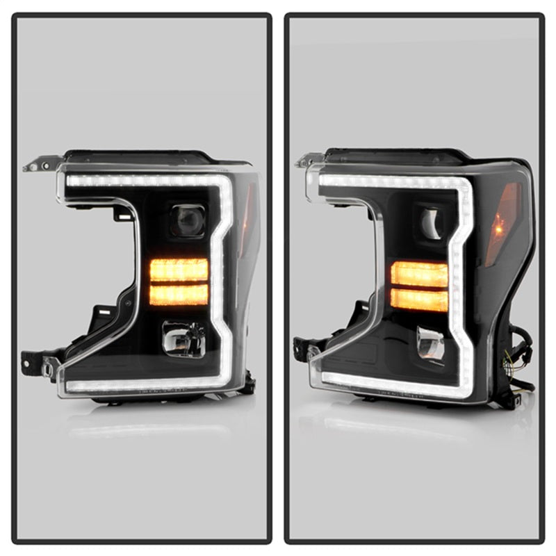 Spyder Signature 20-22 Ford F250/F350 (Halogen) Proj. Headlights - Black (PRO-YD-FS20HALSI-SEQ-BK) Spyder Signature 20-22 Ford F250/F350 (Halogen) Proj. Headlights - Black (PRO-YD-FS20HALSI-SEQ-BK)
