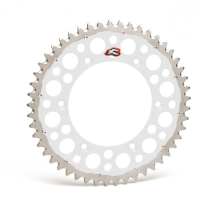 Renthal 96-18 Honda CR250R/ CRF150/250R/450R/X/ XR 250R/650RRear Twinring - Silver 520-48P Teeth