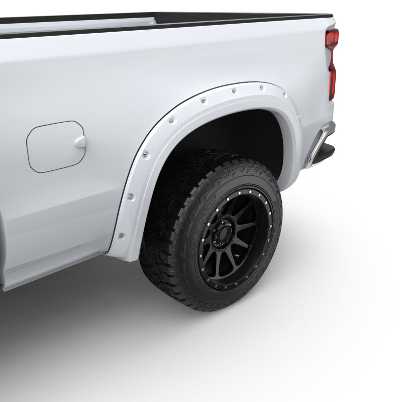 EGR 19-22 Chevrolet Silverado 1500 Summit White Traditional Bolt-On Look Fender Flares Set Of 4 EGR 19-22 Chevrolet Silverado 1500 Summit White Traditional Bolt-On Look Fender Flares Set Of 4