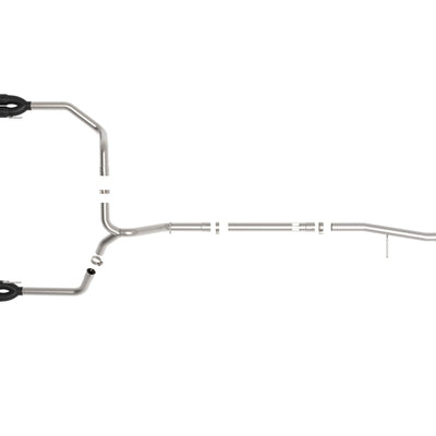 aFe Vulcan Series 3in 304SS DPF-Back 20-21 GM Trucks L6-3.0L (td) LM2 - Dual Black Tip